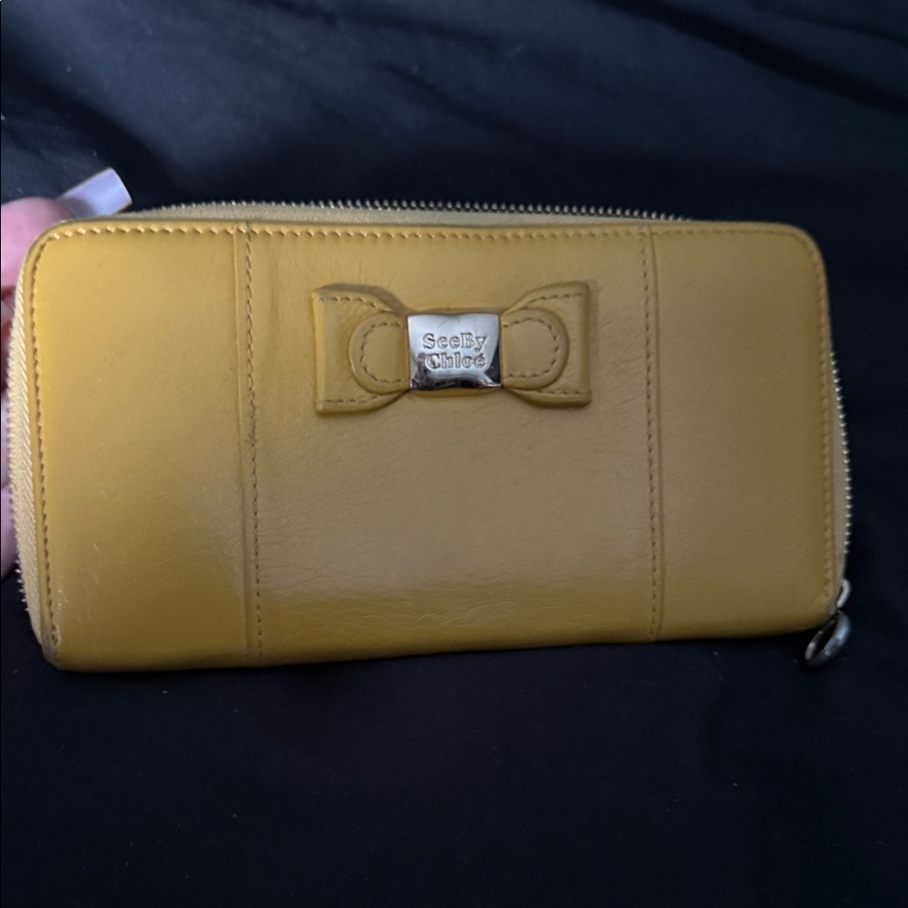 See By Chloe Mustard Leather Wallet